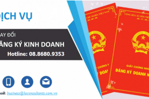 Thay đổi nội dụng đăng ký doanh nghiệp